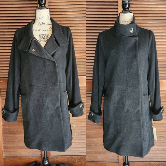 Trina Turk New Wool Blend Overcoat Topper - Picture 1 of 12